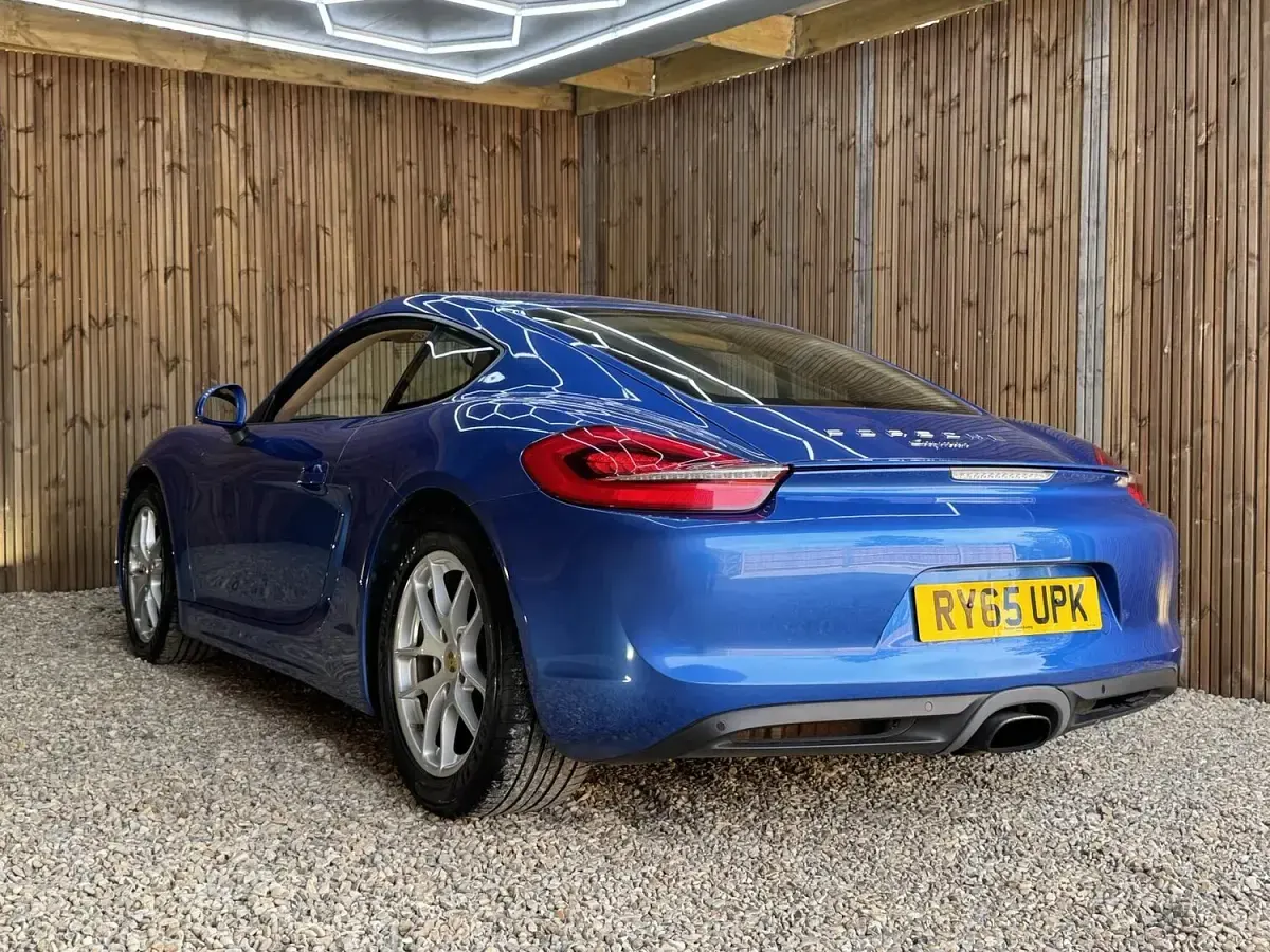 Used Porsche Cayman 275 HP (202 kW) 2016 Blue Coupe