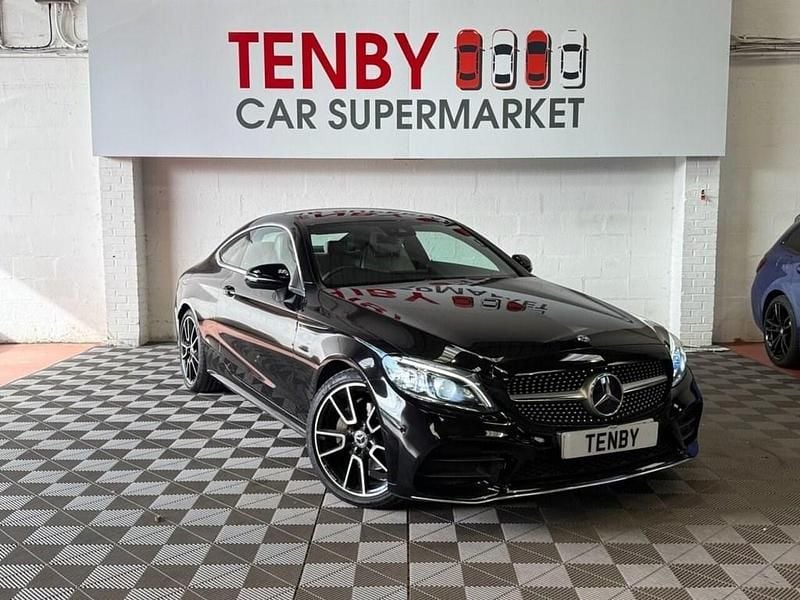 Black Used 2019 Mercedes C220 AMG line Coupe | £18,495 (Good price) - Image 1/3