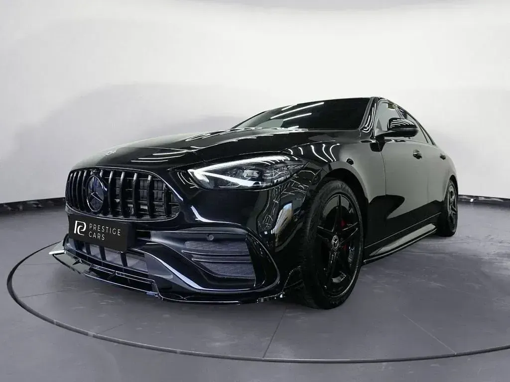 Used Mercedes C300e AMG line 2022 Black Sedan