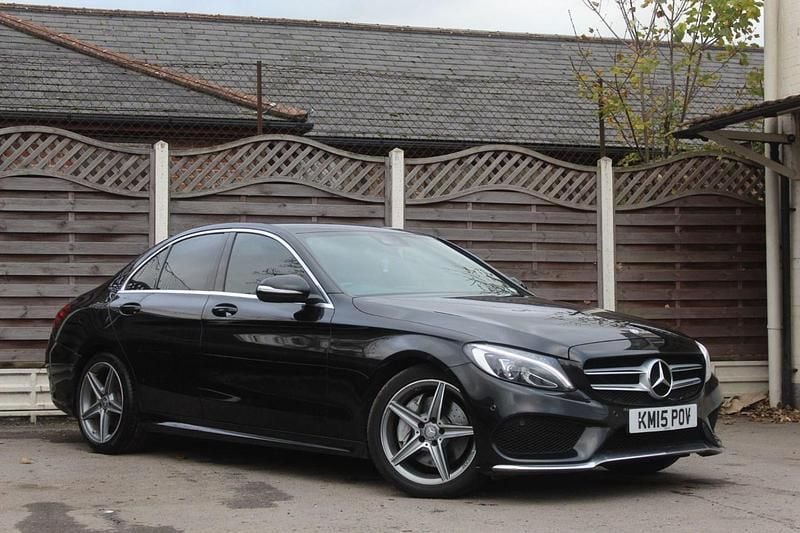 Used Mercedes C250 AMG line 204 HP (150 kW) 2015 Black Sedan