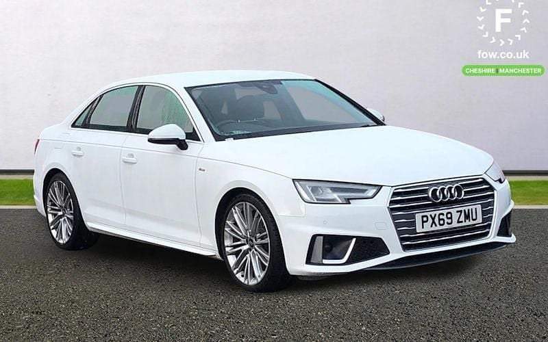 White Used 2019 Audi A4 S-Line Sedan | £15,899 (Super price) - Image 1/4