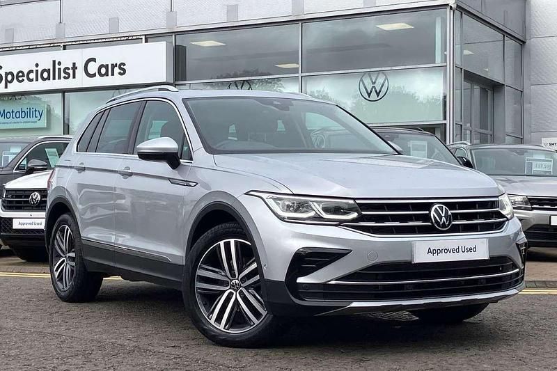 Silver Used 2021 VW Tiguan Elegance SUV | £22,795 (Fair price) - Image 1/4