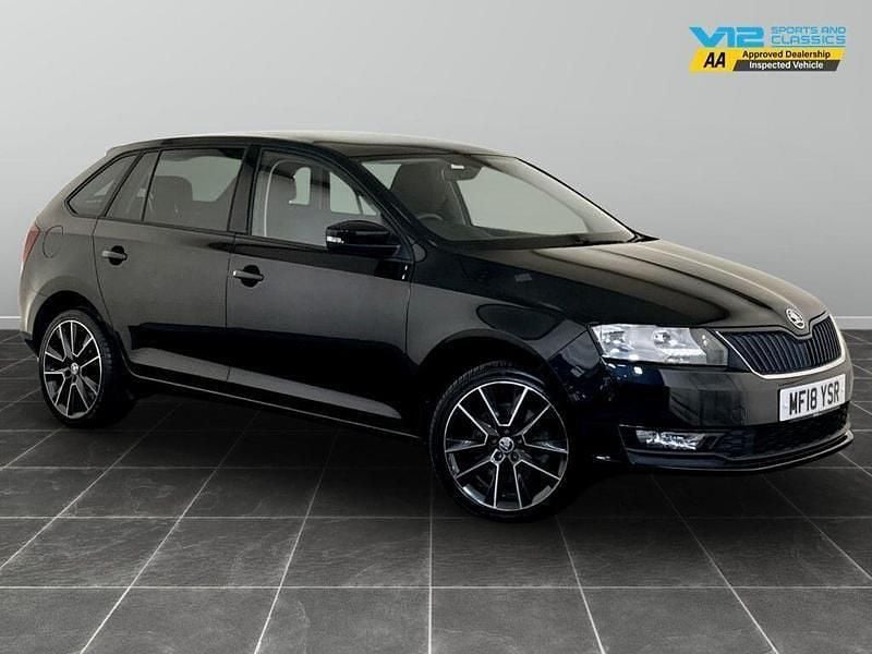 Black Used 2018 Skoda Rapid Sport Hatchback | £8,495 (Fair price) - Image 1/2