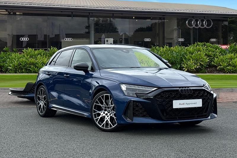 Blue Used 2025 Audi RS3 Sportback Advanced Hatchback | £59,950 (Fair price) - Image 1/4