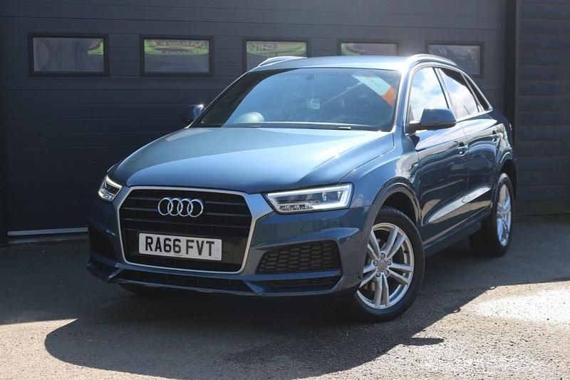 Begagnad Audi Q3 S-Line 150 HK (110 kW) 2017 Blå SUV