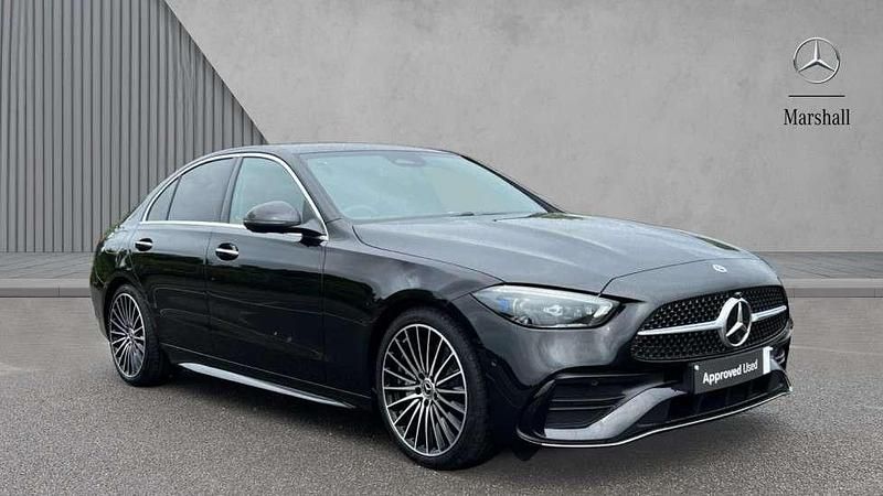Black Used 2025 Mercedes C200 AMG Line Premium Plus Sedan | £42,890 - Image 1/4
