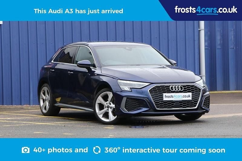 Blue Used 2024 Audi A3 S-Line Hatchback | £19,495 (Fair price) - Image 1/4