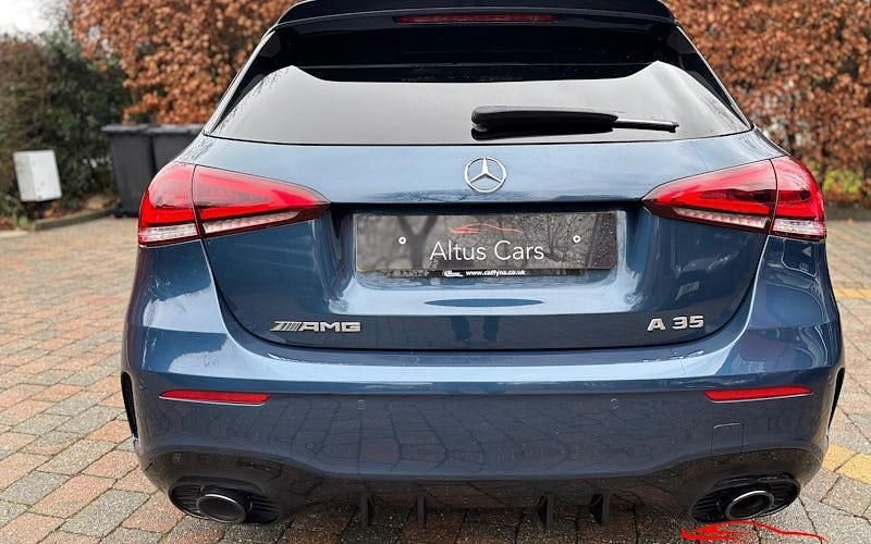 Used Mercedes A35 AMG Premium 306 HP (225 kW) 2021 Blue Hatchback