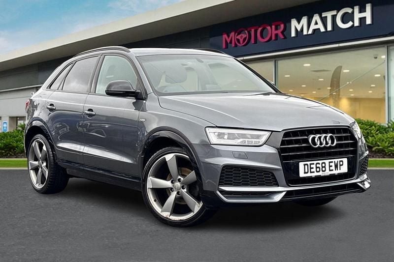 Begagnad Audi Q3 Black Edition 2018 Grå SUV