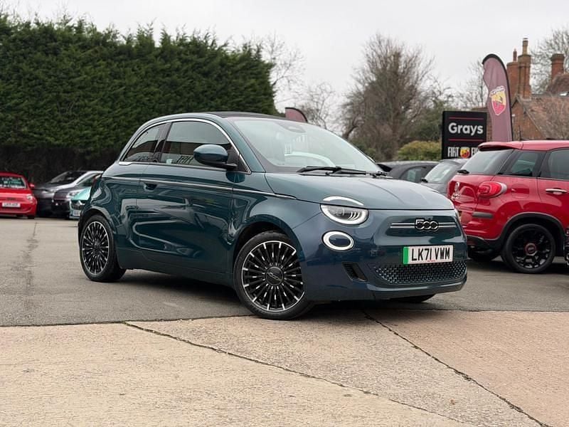 Green Used 2021 Fiat 500e La Prima Cabriolet | £15,990 (Fair price) - Image 1/4