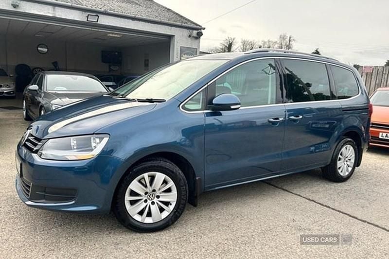 Used VW Sharan SE 150 HP (110 kW) 2016 Blue MPV