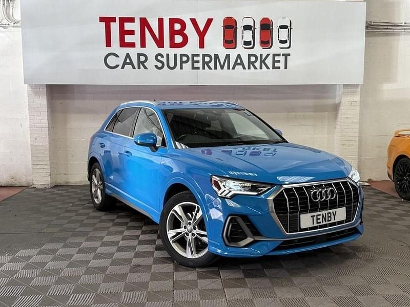 Blue Used 2019 Audi Q3 S-Line SUV | £20,295 (Fair price) - Image 1/3
