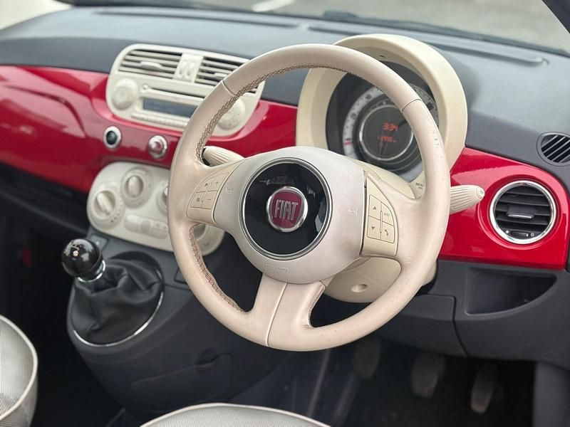 Used Fiat 500 Lounge 69 HP (50 kW) 2010 Red Hatchback