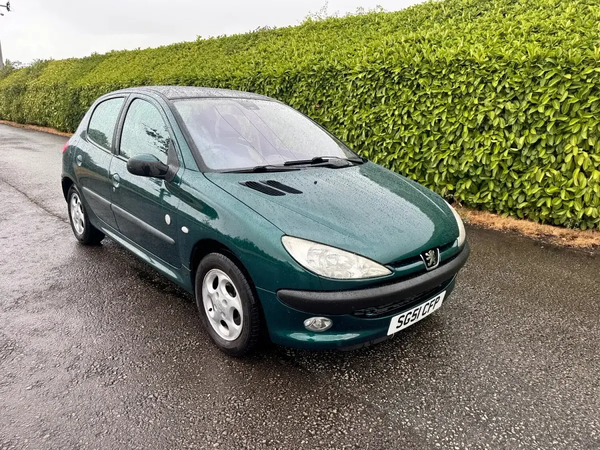 Used Peugeot 206 Roland Garros 109 HP (80 kW) 2001 Green Hatchback