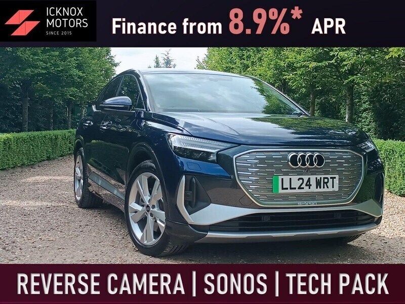 Blue Used 2024 Audi Q4 Sportback e-tron S-Line SUV | £33,445 - Image 1/4