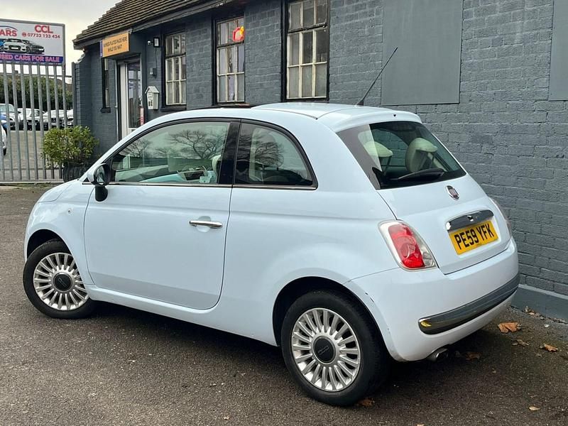Used Fiat 500 Lounge 69 HP (50 kW) 2009 Blue Hatchback