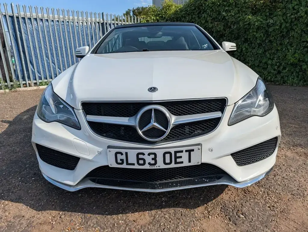 Used Mercedes E220 AMG 170 HP (125 kW) 2014 White Cabriolet