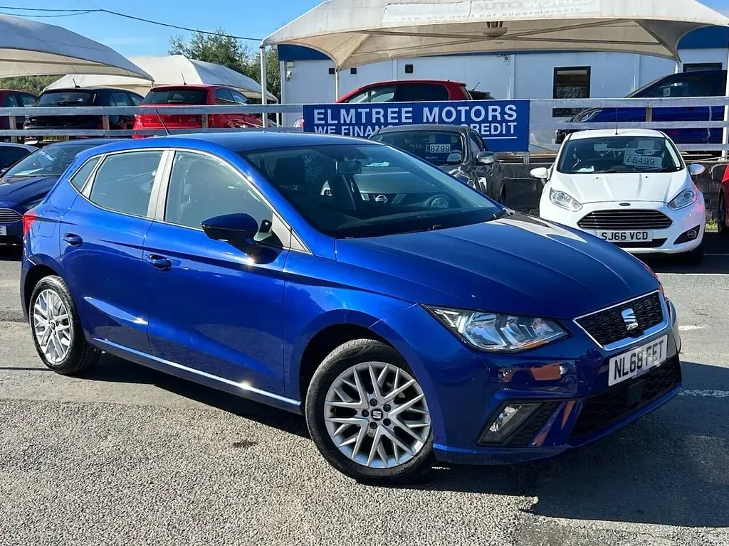 Used Seat Ibiza SE Technology 95 HP (69 kW) 2018 Blue Hatchback