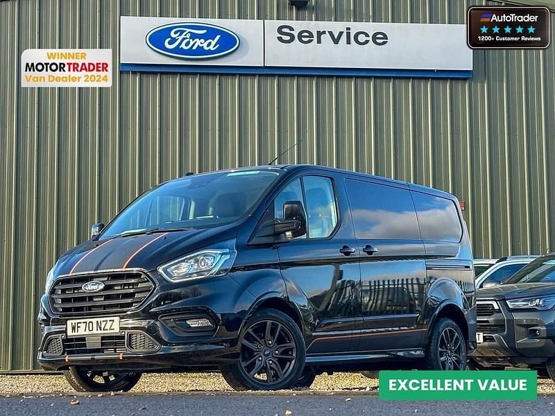 Black Used 2020 Ford Transit Custom Sport Van | £21,449 (A bit pricey) - Image 1/4