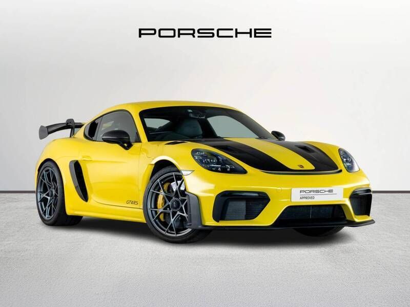 Racing yellow Used 2024 Porsche 718 Cayman GT4 | £134,990 - Image 1/4