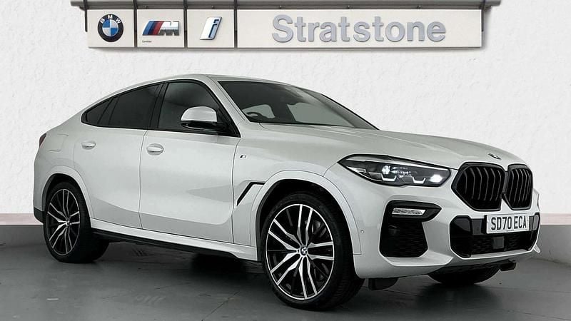 White Used 2020 BMW X6 M Sport SUV | £40,990 (Fair price) - Image 1/4