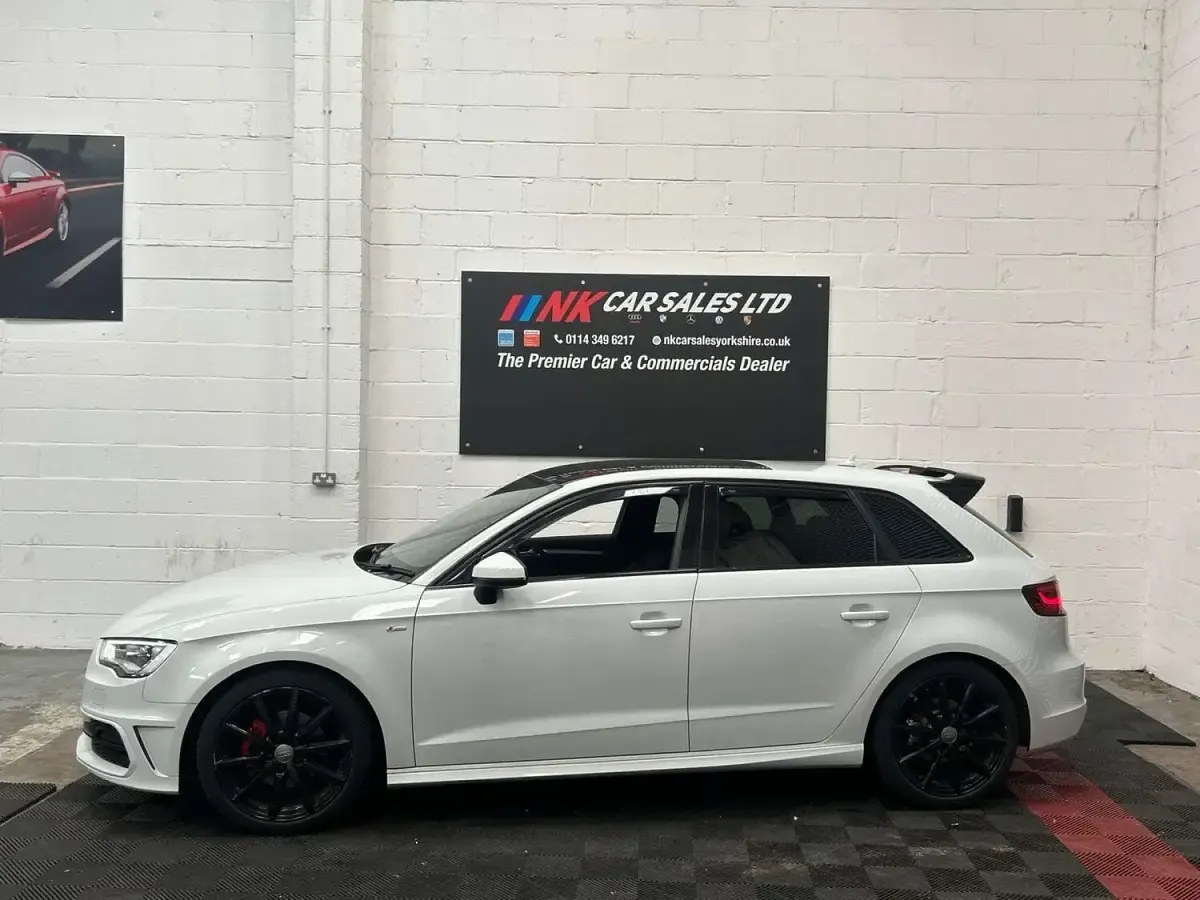 Used Audi A3 S-Line 150 HP (110 kW) 2015 White Hatchback