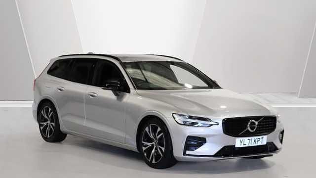 Silver Used 2021 Volvo V60 R-Design Estate | £21,850 (Fair price) - Image 1/3