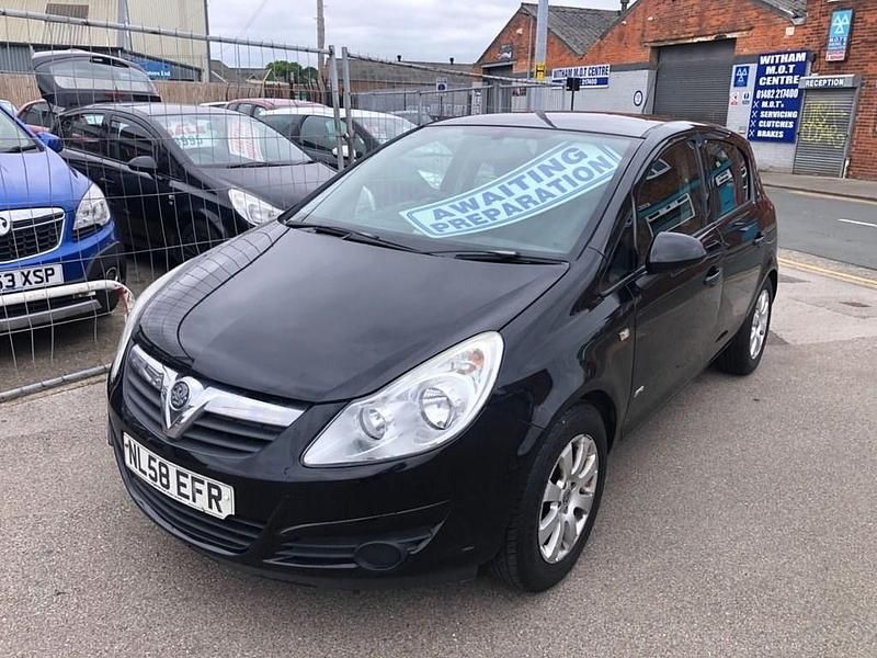 Used Vauxhall Corsa 79 HP (58 kW) 2008 Black Hatchback