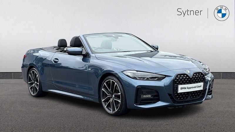 Blue Used 2021 BMW 420 M Sport Cabriolet | £32,000 (Expensive) - Image 1/4