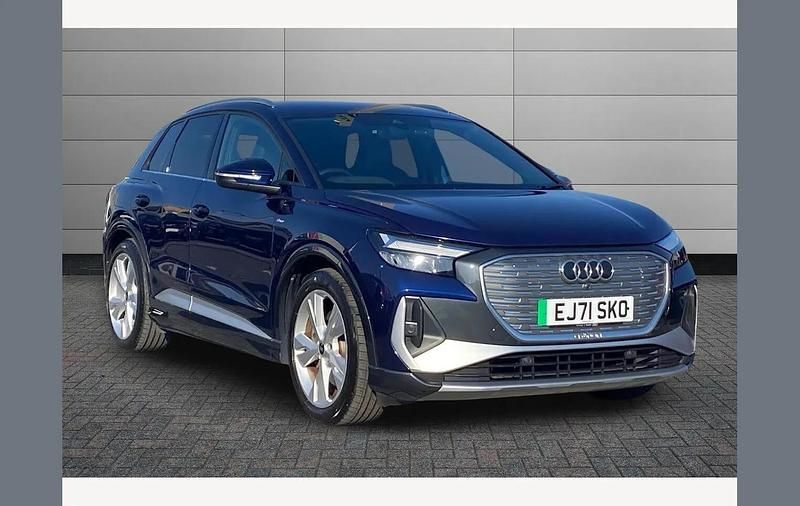 Used Audi Q4 e-tron S-Line 150 kW (204 HP) 2022 Blue SUV