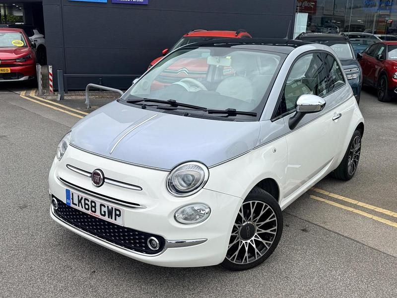 Used Fiat 500 Collezione 69 HP (50 kW) 2018 White Hatchback