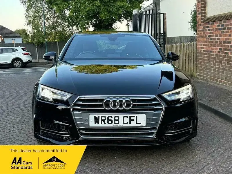 Used Audi A4 S-Line 150 HP (110 kW) 2018 Black Sedan