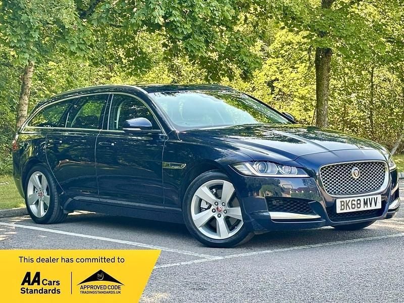 Blue Used 2018 Jaguar XF Sportbrake Portfolio Estate | £14,999 (Good price) - Image 1/4