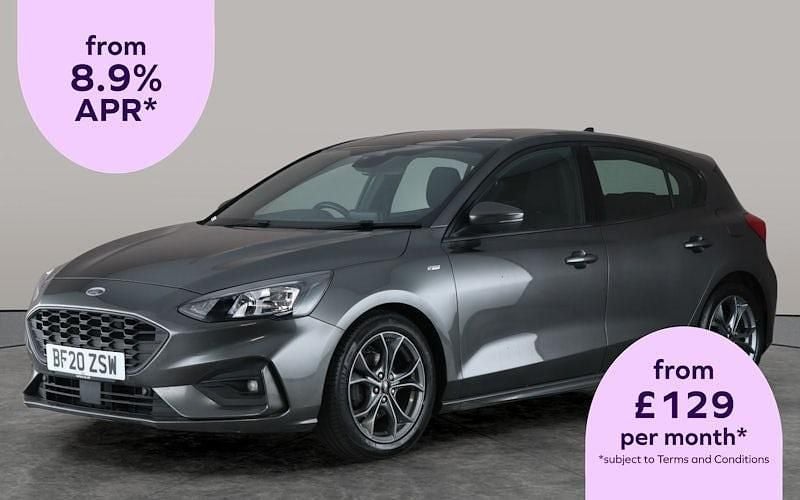 Grey Used 2020 Ford Focus ST-Line Hatchback | £8,979 (Good price) - Image 1/3