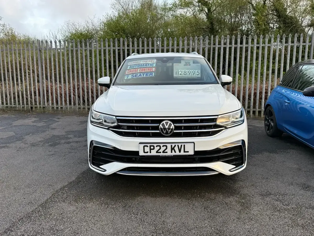 Used VW Tiguan Allspace R-line 150 HP (110 kW) 2022 White SUV