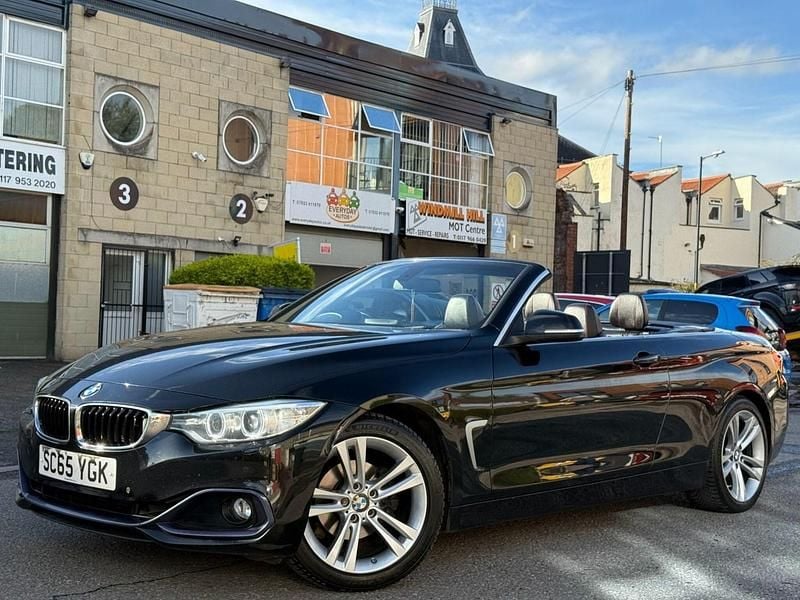 Black Used 2015 BMW 420 Sport Line Cabriolet | £6,995 (Fair price) - Image 1/4