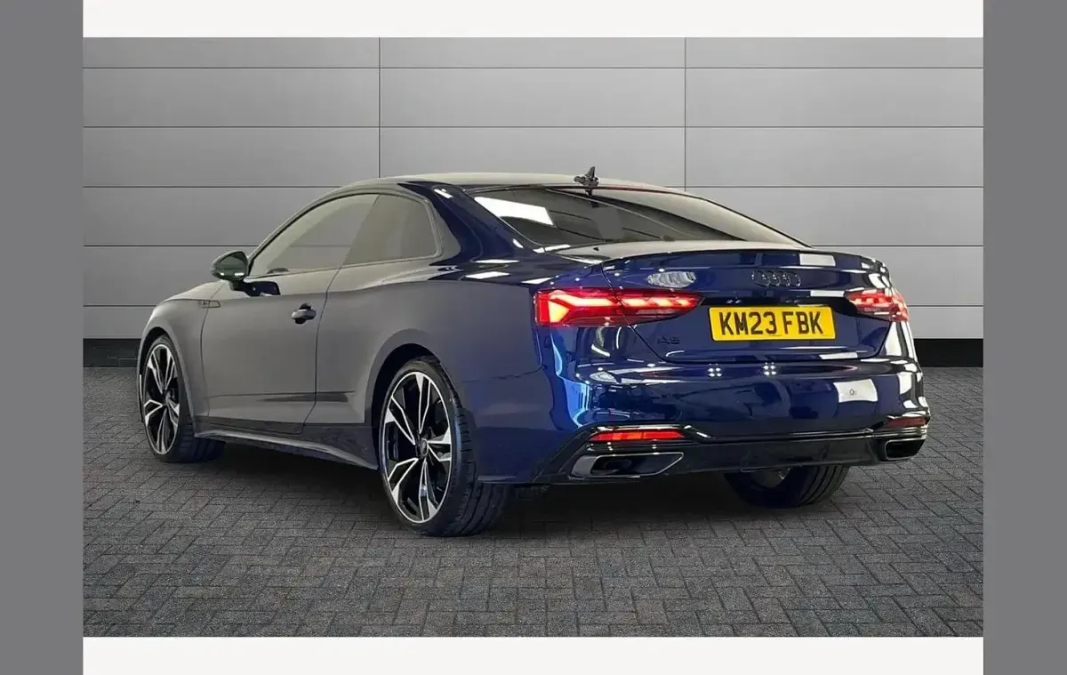 Used Audi A5 Black Edition 148 HP (108 kW) 2023 Blue Coupe