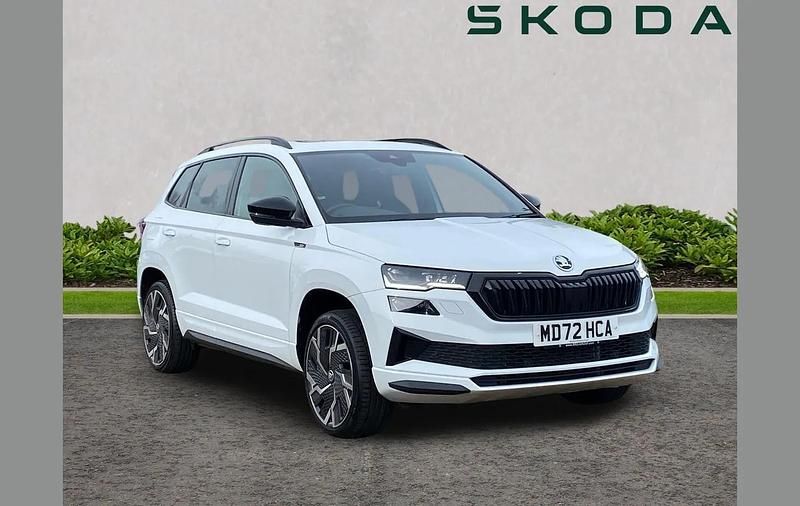 Used Skoda Karoq SportLine 147 HP (108 kW) 2023 Moon white metallic SUV