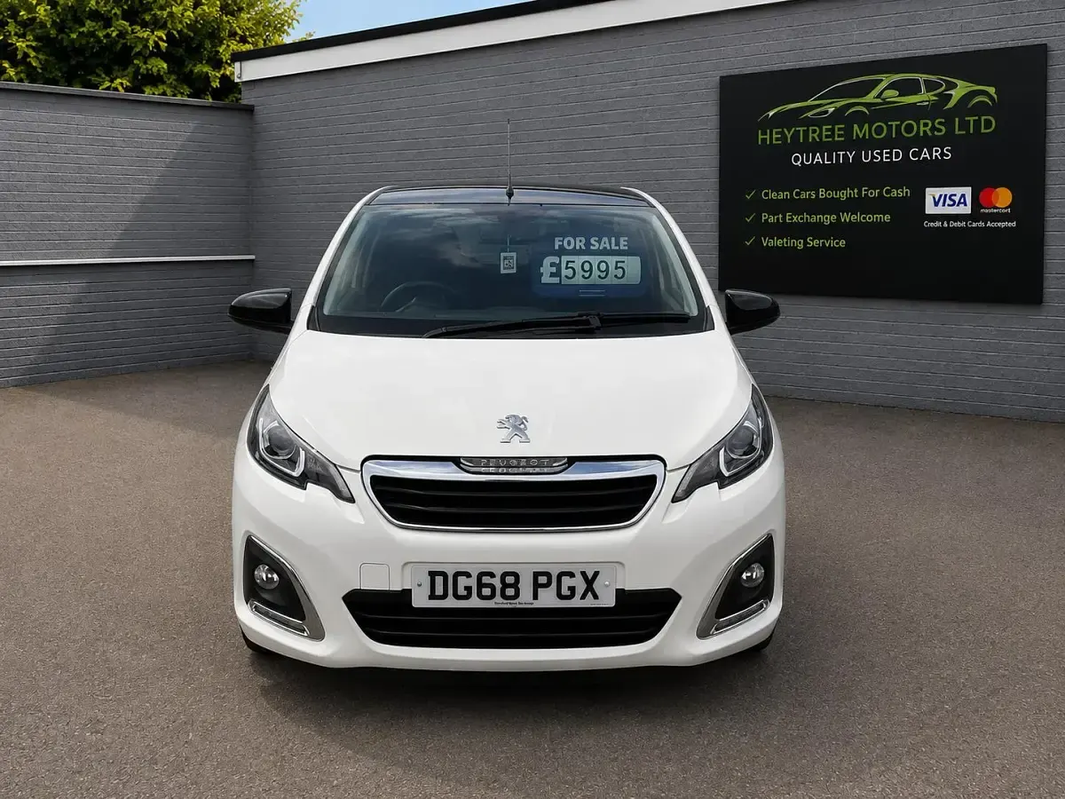 Used Peugeot 108 Allure 70 HP (51 kW) 2018 White Hatchback