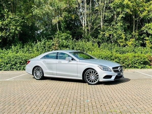 Silver Used 2017 Mercedes CLS220 AMG line Coupe | £16,995 (Fair price) - Image 1/1