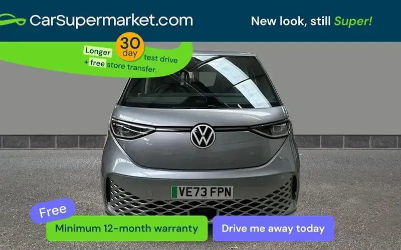 Begagnad VW ID. Buzz Pro 150 kW (204 HK) 2023 Silver Minibuss