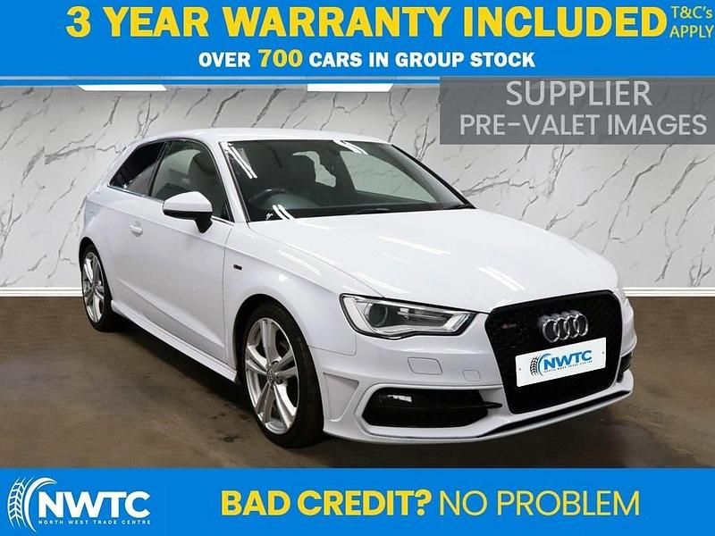 Used Audi A3 S-Line 150 HP (110 kW) 2015 White Hatchback