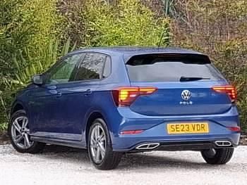 Used VW Polo R-line 95 HP (69 kW) 2023 Blue Hatchback