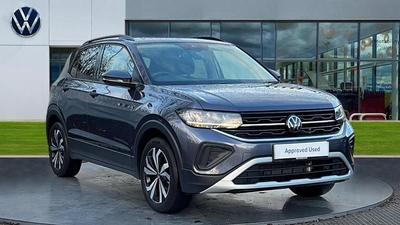 Smokey grey metallic Used 2025 VW T-Cross Match SUV | £21,314 (Fair price) - Image 1/4