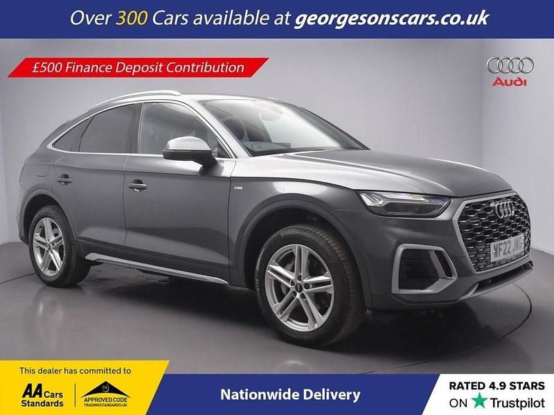 Grey Used 2022 Audi Q5 Sportback S-Line SUV | £25,400 (Fair price) - Image 1/4