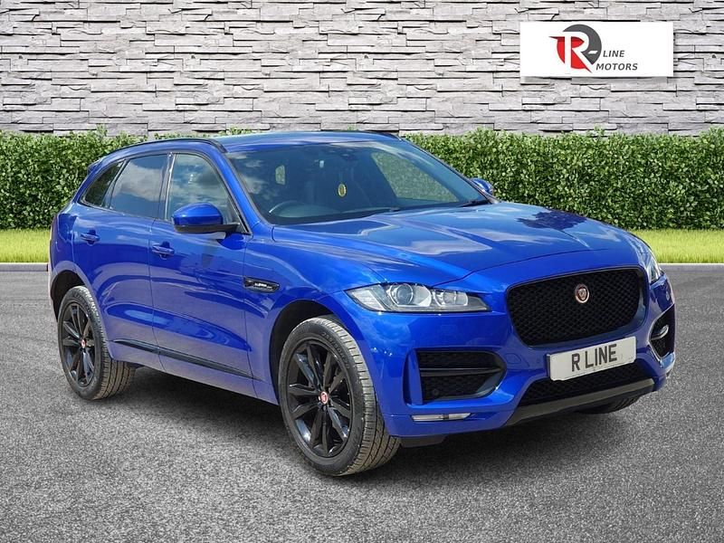 Blue Used 2018 Jaguar F-Pace R-Sport SUV | £12,495 (Fair price) - Image 1/4