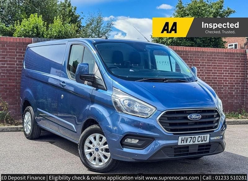 Blue Used 2020 Ford Transit Custom Limited Van | £18,499 (Fair price) - Image 1/3