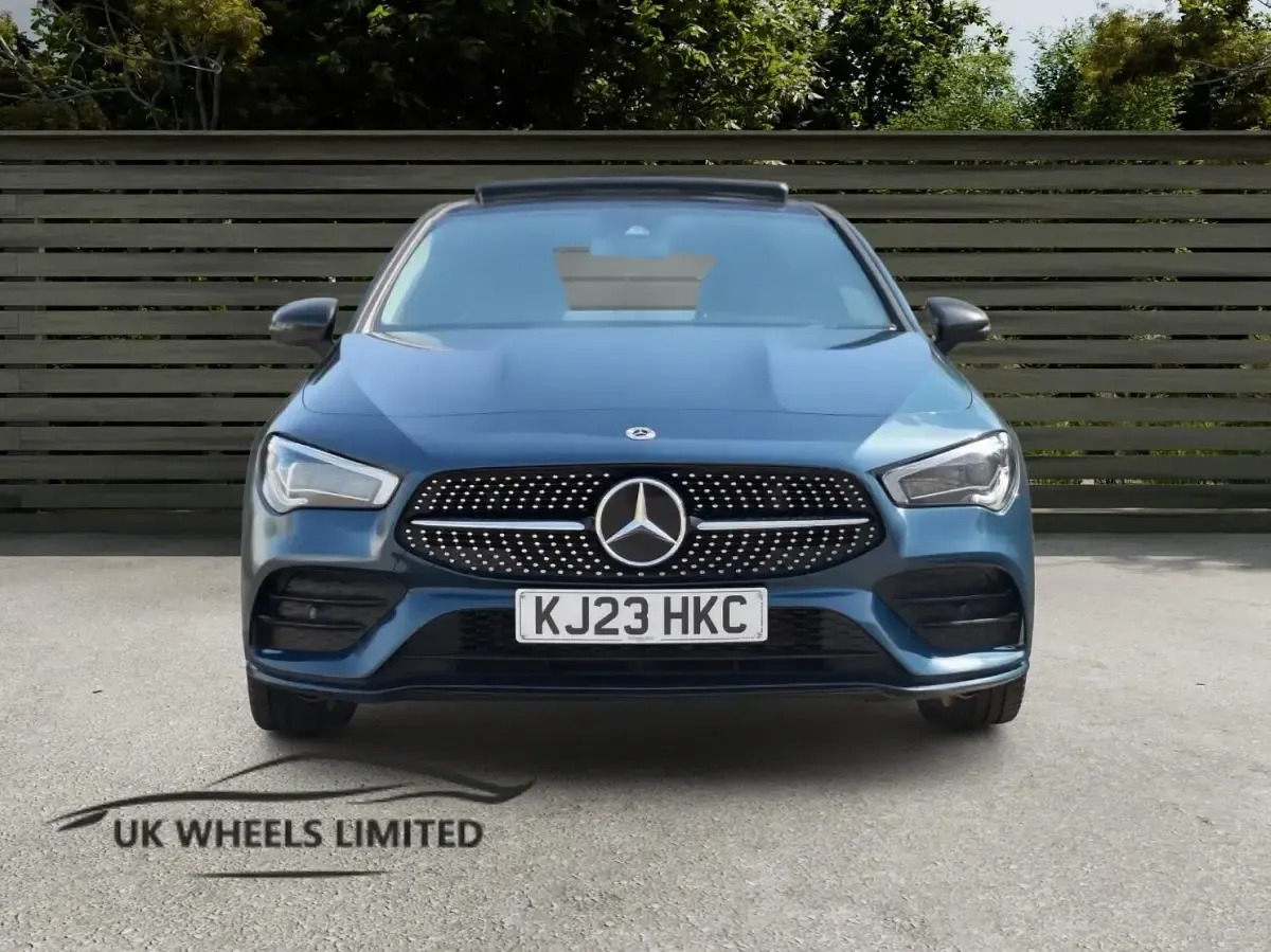 Used Mercedes CLA180 AMG Line Premium Plus 136 HP (100 kW) 2023 Blue Coupe