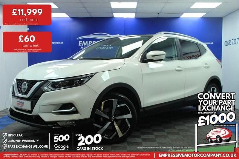 Used Nissan Qashqai Tekna 140 HP (102 kW) 2019 White SUV