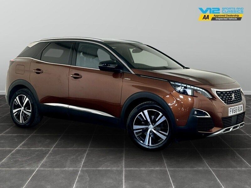 Bronze Used 2019 Peugeot 3008 GT-line Hatchback | £14,695 (Good price) - Image 1/2